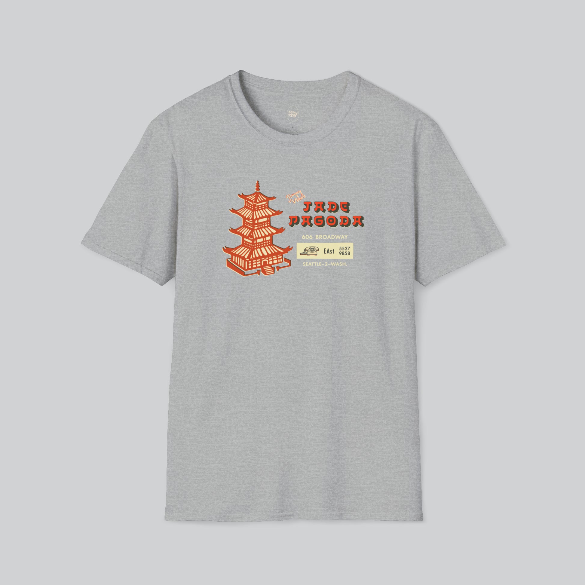 Dive Bar | Jade Pagoda | Seattle | Light Grey Tshirt