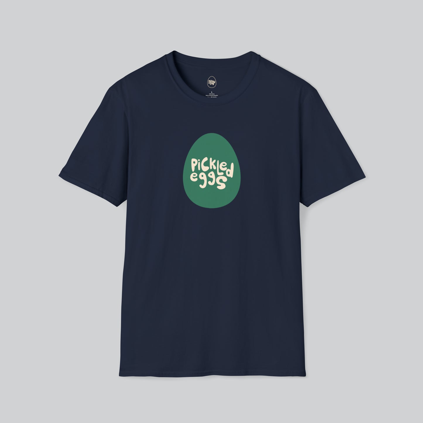 Dive Bars | Pickled Eggs | Egg Logo Navy Tshirt