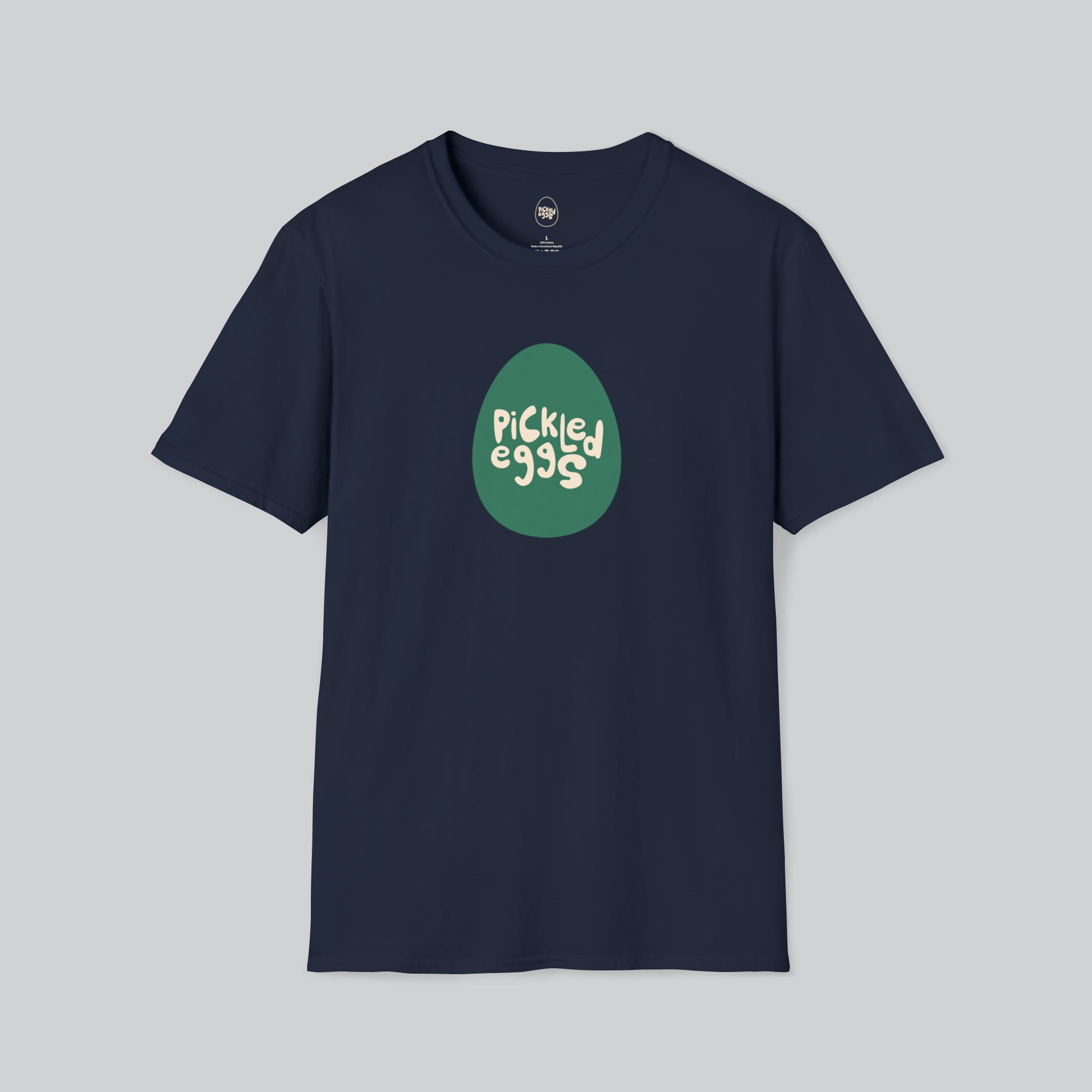 Dive Bars | Pickled Eggs | Egg Logo Navy Tshirt