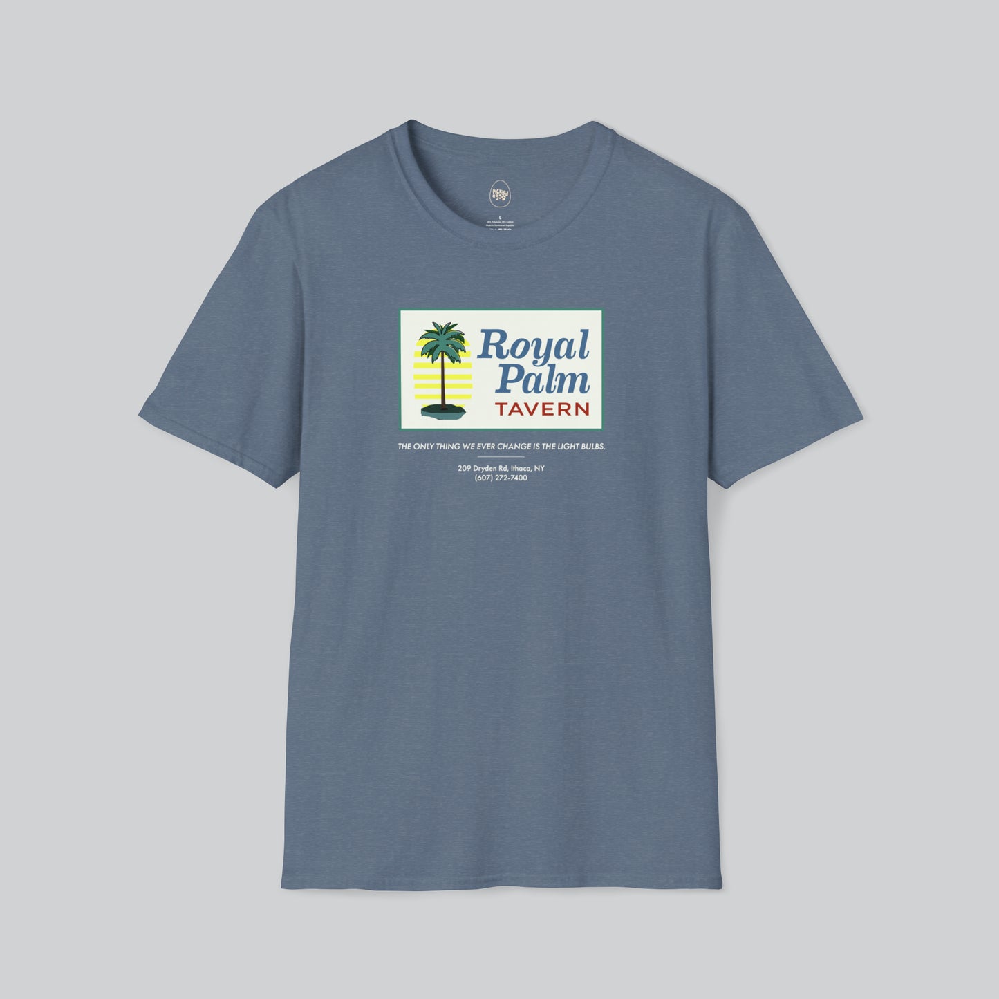 Dive Bars | Royal Palm Tavern | Ithaca NY | Blue Grey Tshirt