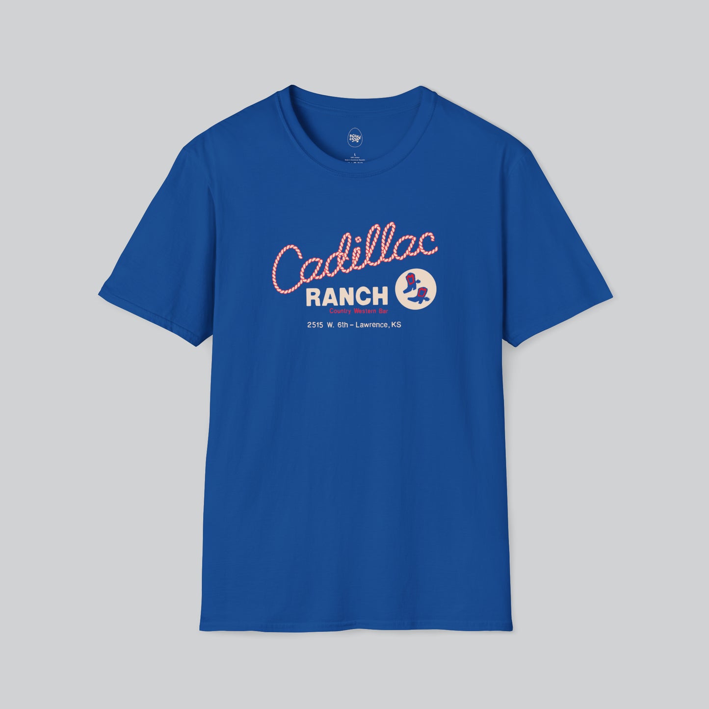 Dive Bar | Cadillac Ranch | Lawrence | Aqua Blue Tshirt