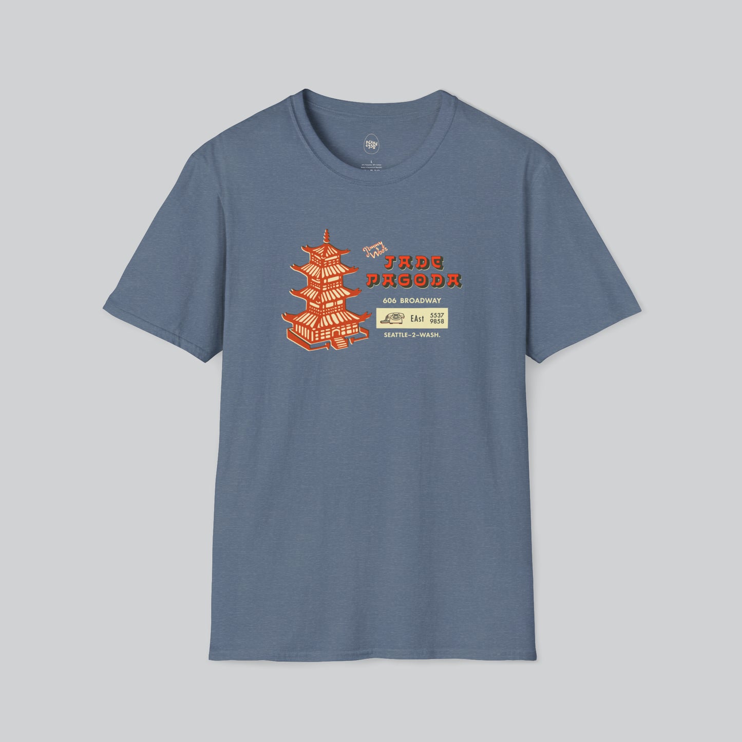 Dive Bar | Jade Pagoda | Seattle | Blue Grey Tshirt