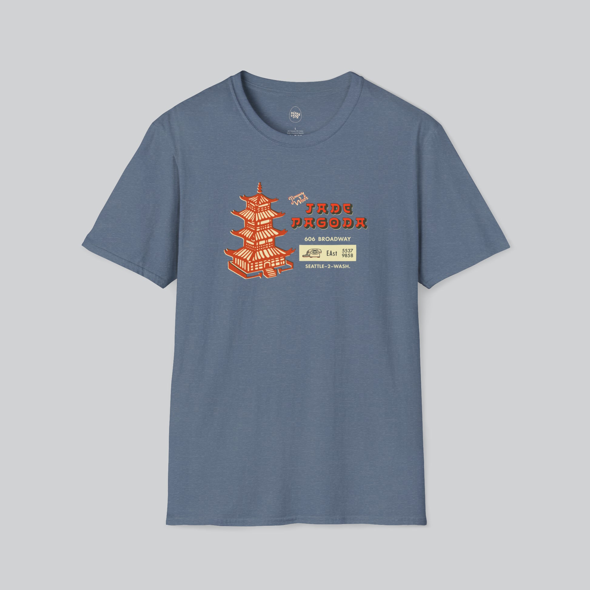 Dive Bar | Jade Pagoda | Seattle | Blue Grey Tshirt