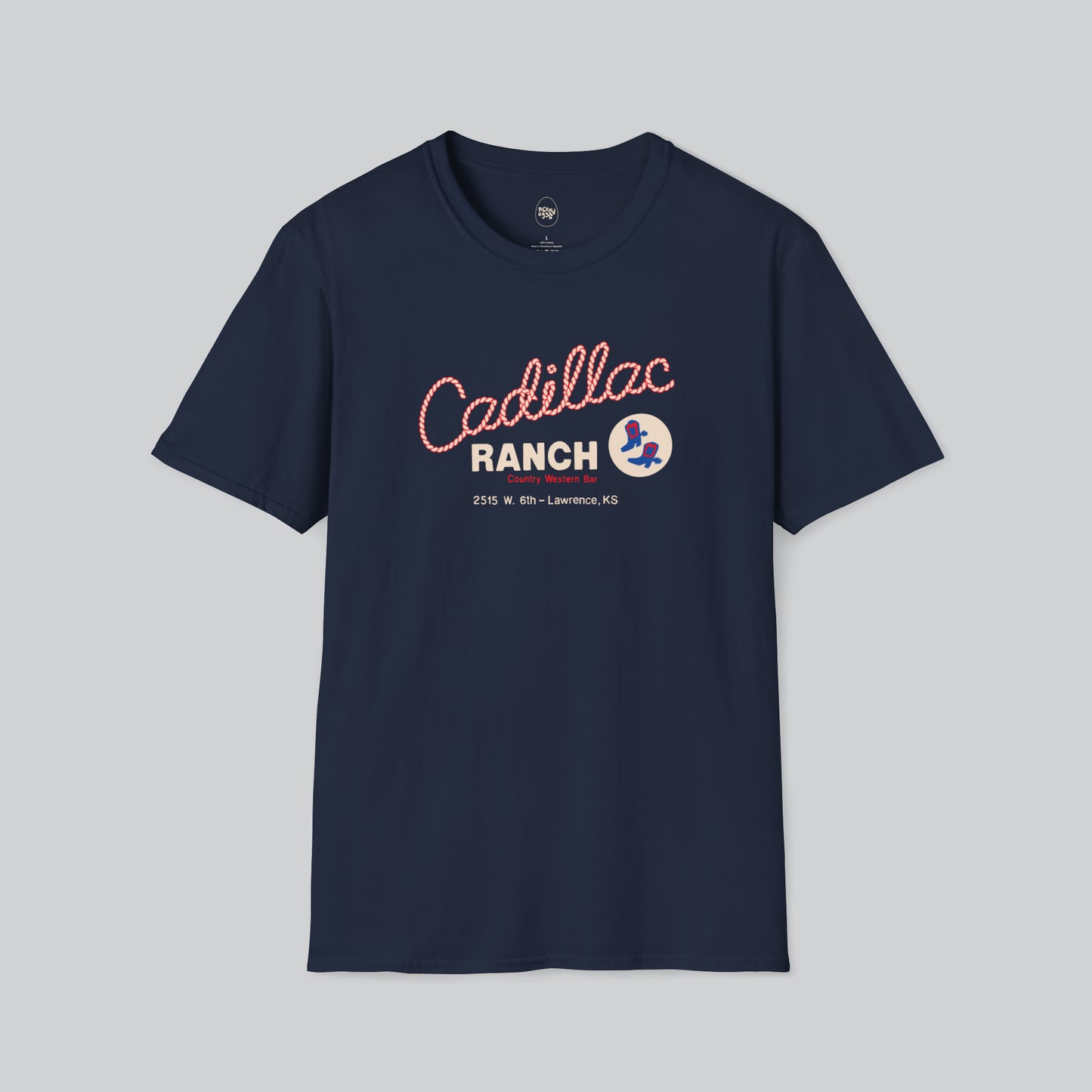 Dive Bar | Cadillac Ranch | Lawrence | Navy Blue Tshirt