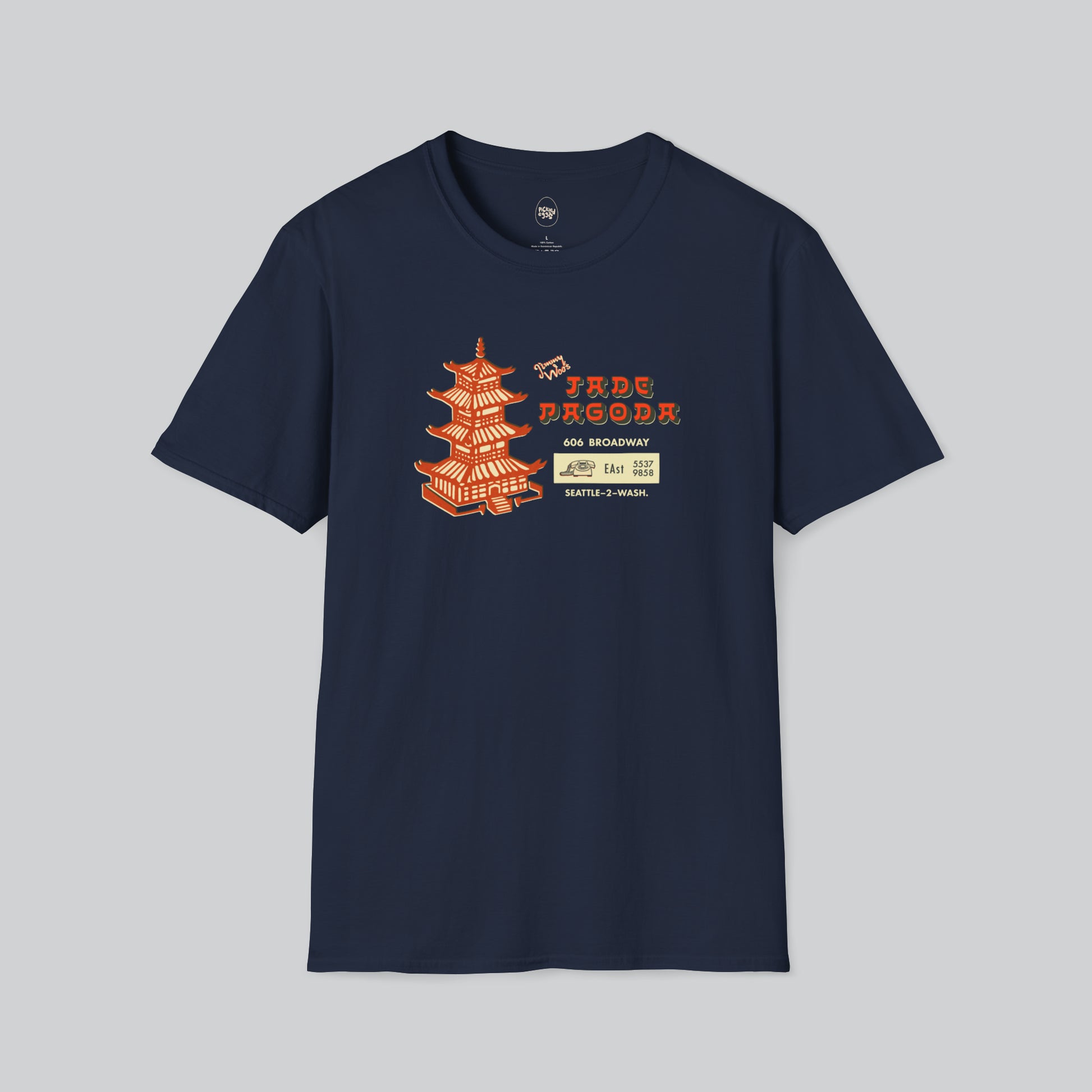 Dive Bar | Jade Pagoda | Seattle | Navy Blue Tshirt
