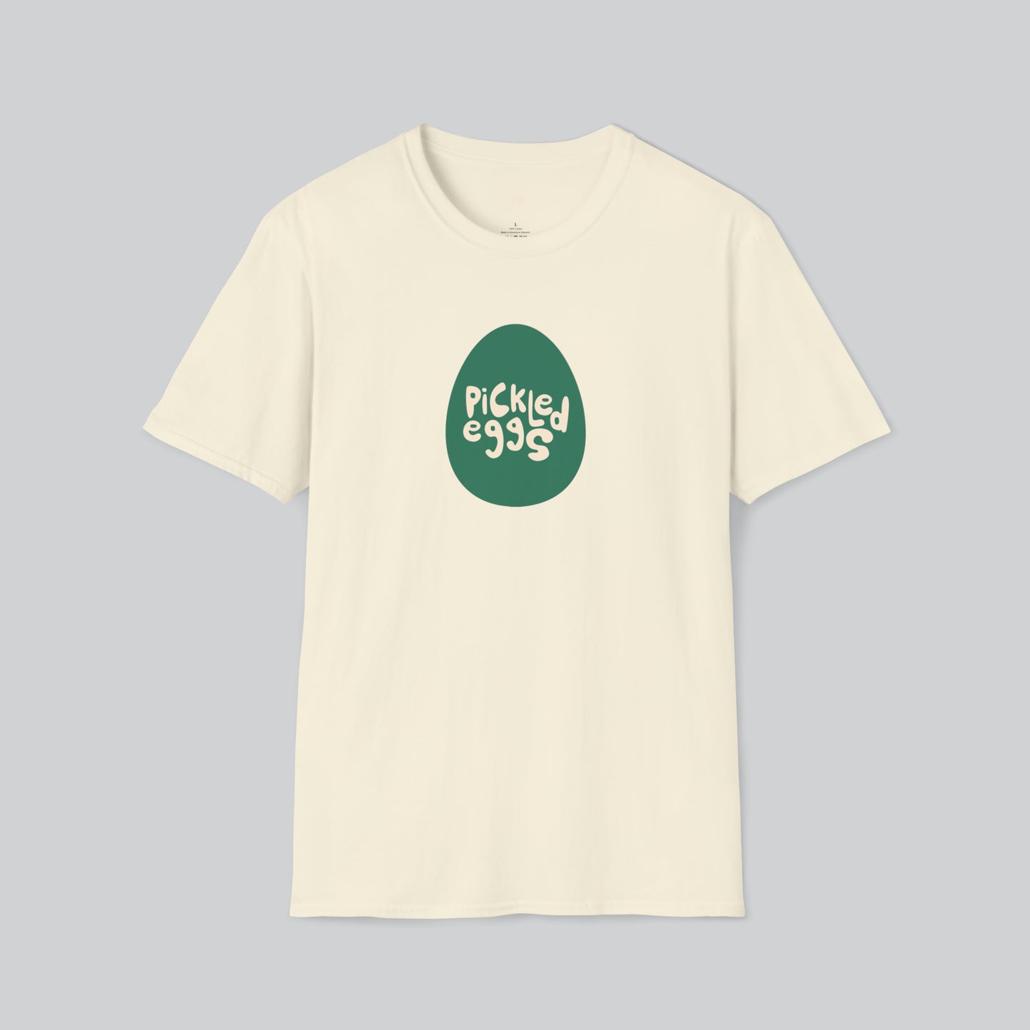 Dive Bars | Pickled Eggs | Egg Logo Cream Tshirt