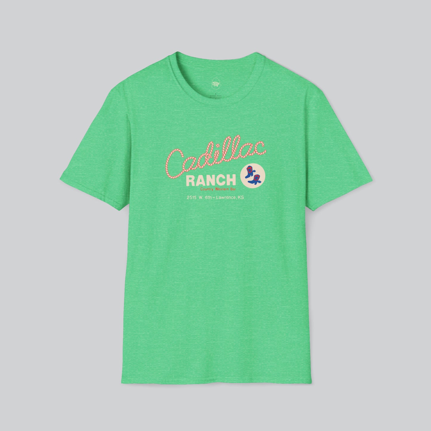 Dive Bar | Cadillac Ranch | Lawrence Kansas | Green Tshirt