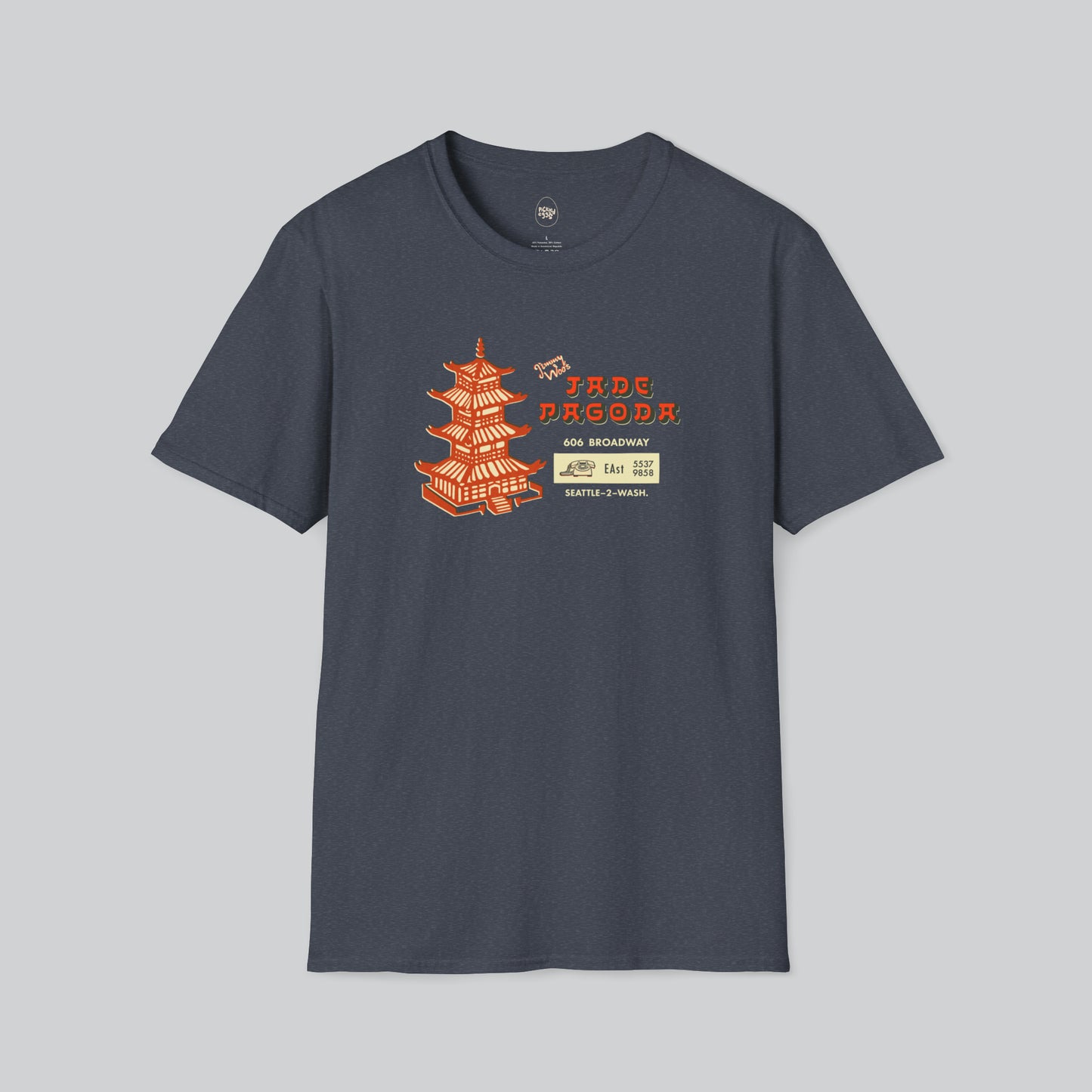 Dive Bar | Jade Pagoda | Seattle | Charcoal Tshirt