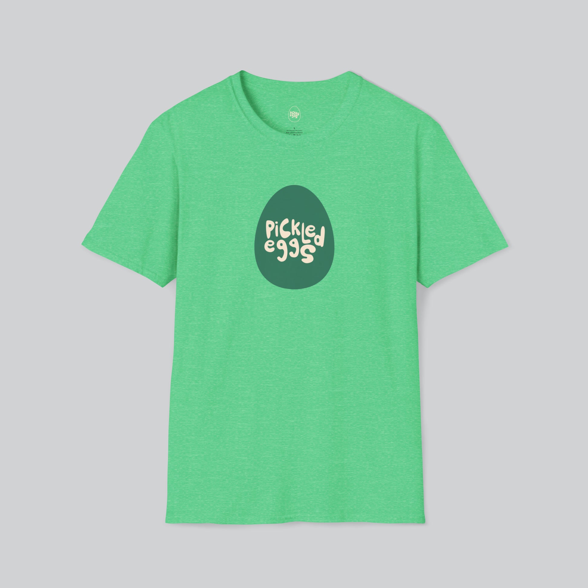 Dive Bars | Pickled Eggs | Egg Logo Green Tshirt